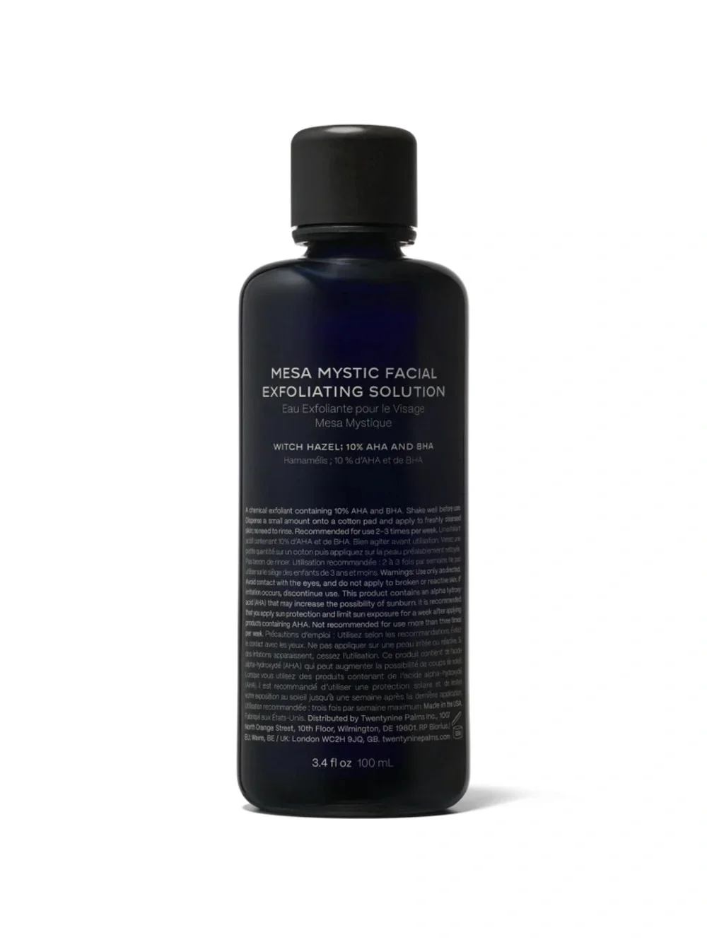 NEW Mesa Mystic Facial Exfoliating Solution 3.4 fl oz Witch Hazel 10% AHA BHA